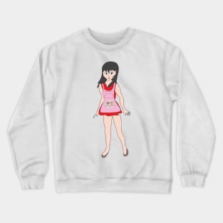 The girl in the pink apron Crewneck Sweatshirt